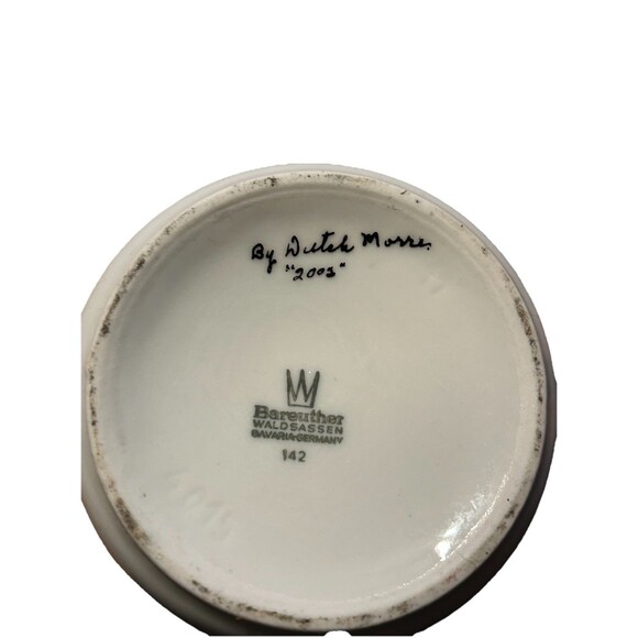 Bareuther Waldsassen Bavaria Germany Porcelain Coffee Pot Floral #142  MCM - Picture 7 of 7